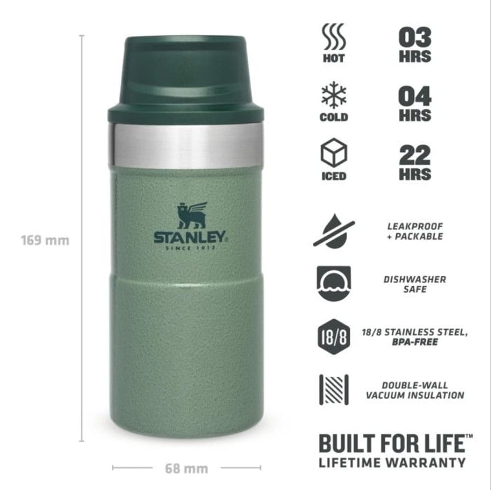 The Trigger-Action Travel Mug 0,25L Hammertone Green, view: 2