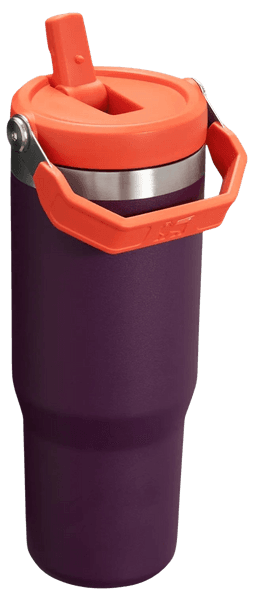 The IceFlow Flip Straw Tumbler 0,89 L Plum, view: 1