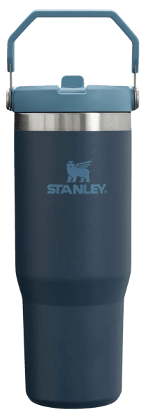 The IceFlow Flip Straw Tumbler 0,89 L Navy, view: 0