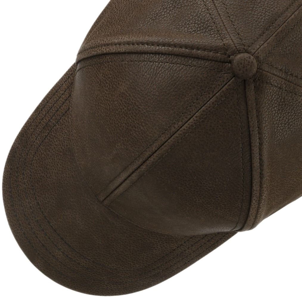 Baseball Cap Chevrette Cowhide EF Brown/Black, view: 2