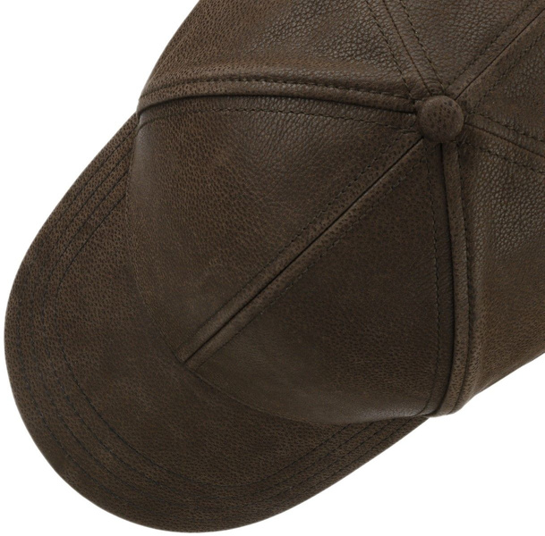 Baseball Cap Chevrette Cowhide EF Brown/Black, view: 2