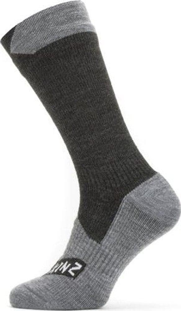 Waterproof All Weather Mid Sock Marl Black/Grey, view: 0