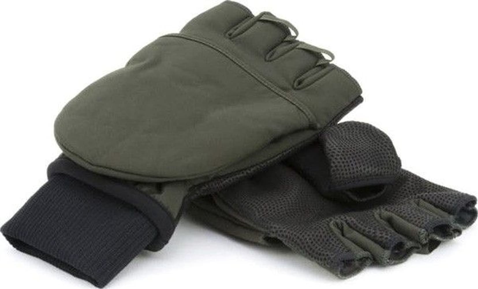 SealSkinz Windproof Cold Weather Convertible Mitt Olive Green/Black, view: 2