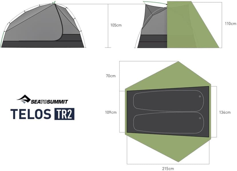 Tent Telos Tr2 Green, view: 16