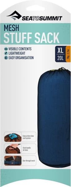 Stuff Sack Mesh XL 20L Red, view: 1