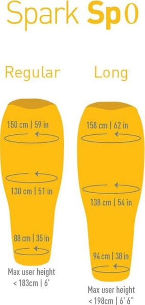 Sea to Summit Sleepingbag Down Spark Sp0 9°C Long Unisex, view: 7