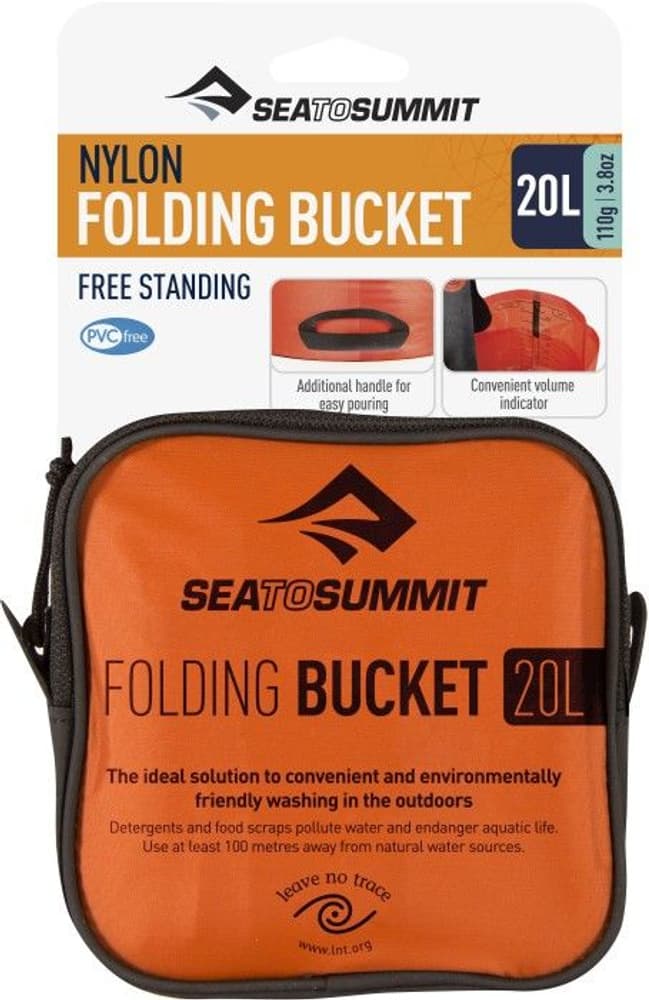 Folding Bucket Nylon 20L Red, view: 1