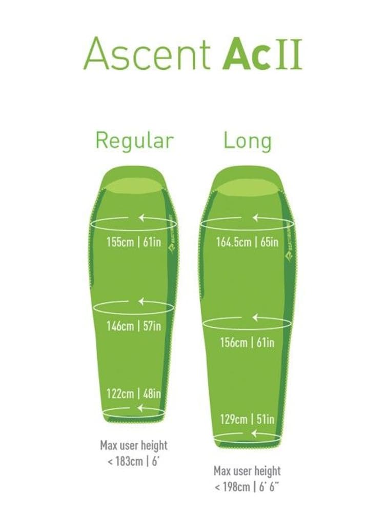 Sleepbag Down Ascent ACII -10°C Long Unisex, view: 5