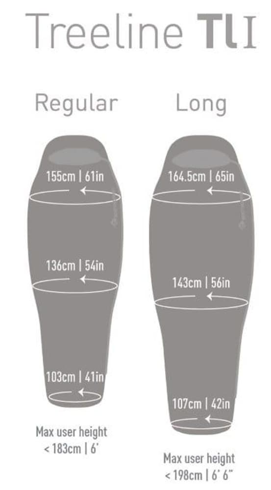 Sleepbag Down Treeline TLI -3°C Regular Unisex, view: 4