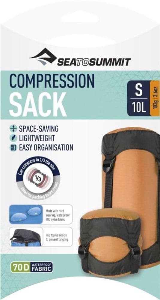 Stuff Sack Compression Nylon S 10L/3,3L Red, view: 2