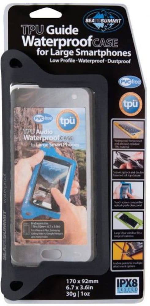 TPU Smartphone Xlarge Waterproof Case Black, view: 3