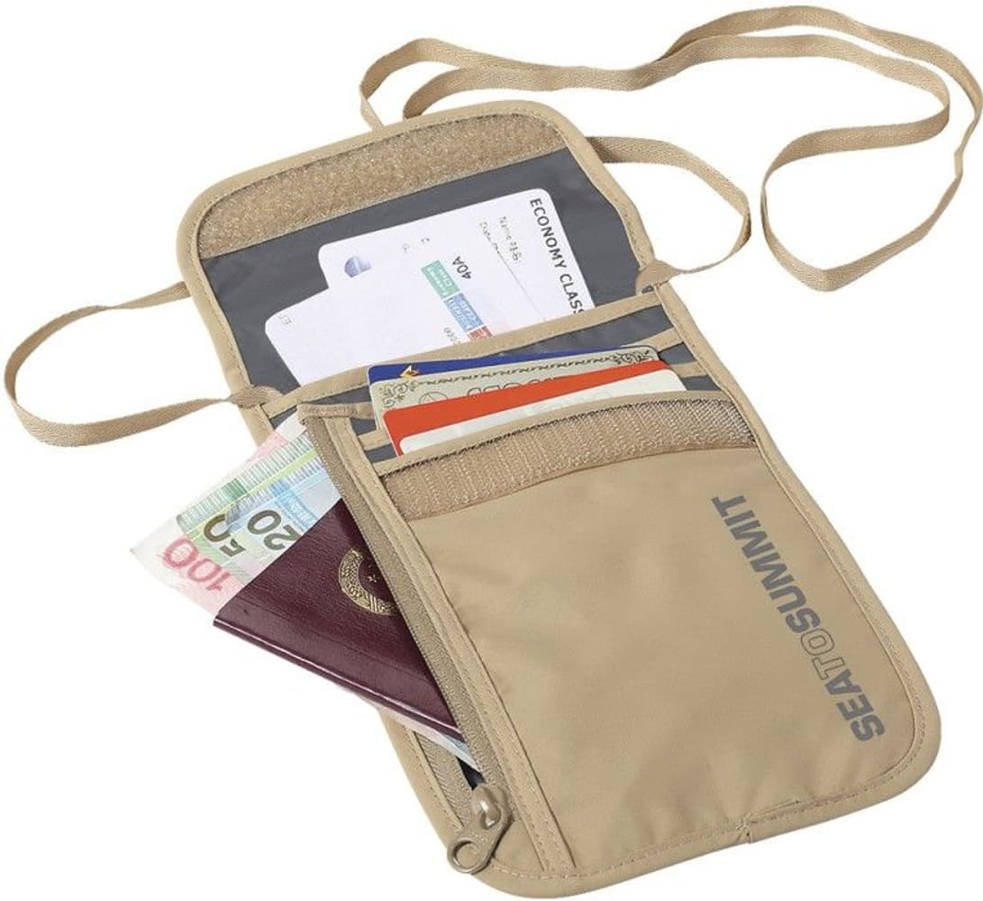 Sea to Summit Travellight Neck Wallet Standard 5P Sand, view: 0