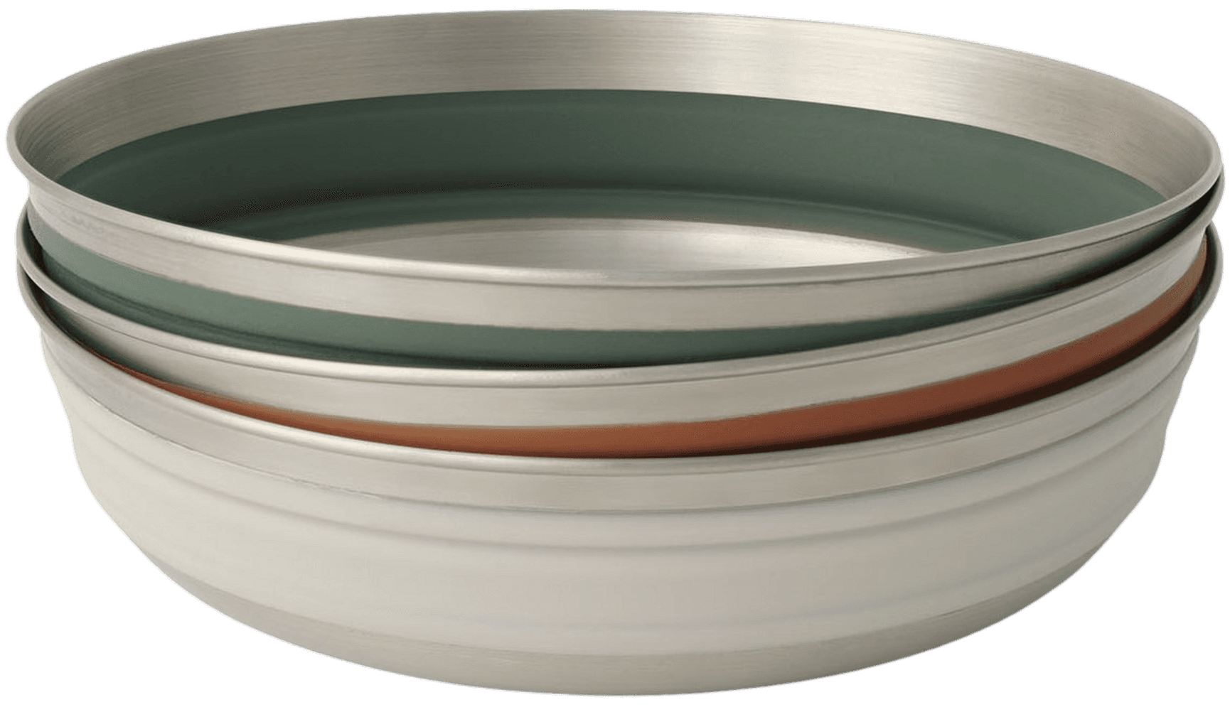 Detour Stainless Steel Collapsible Bowl L Green, view: 2