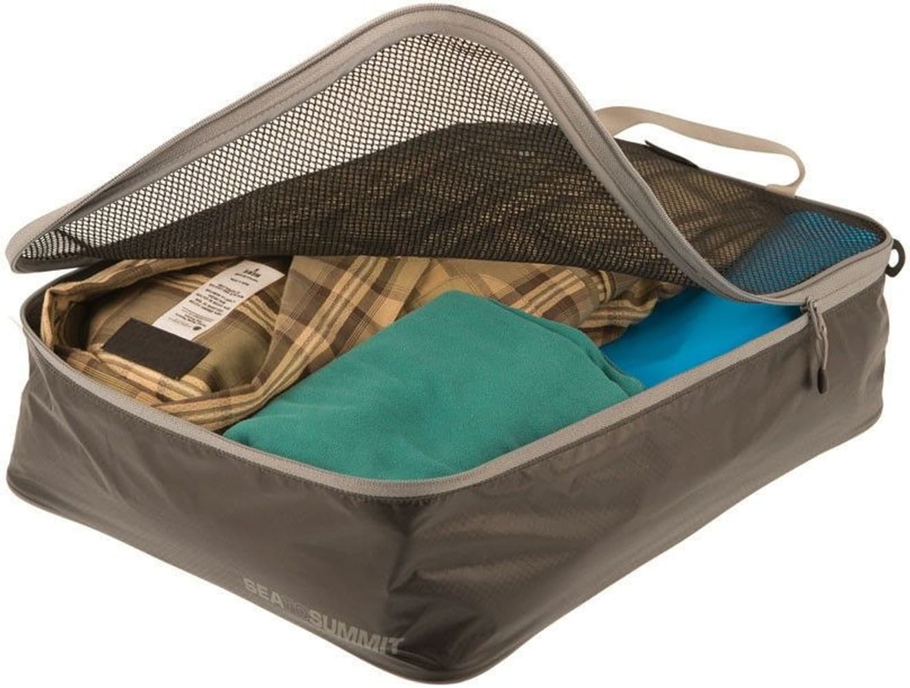 Travelling Light Garment Mesh Bag Medium 8L Black/Grey, view: 0