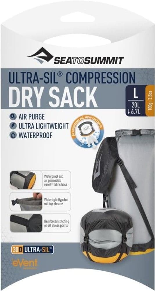 Drysack Event Ultra-Sil Compression Large 20L/6,5L Grey, view: 1