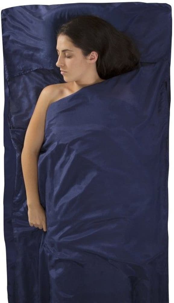 Sea to Summit Sleepliner Silkcotton Traveller Pillow Navy Blue, view: 0