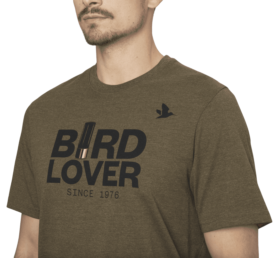 Bird Lover T-shirt Dark Olive Melange, view: 2