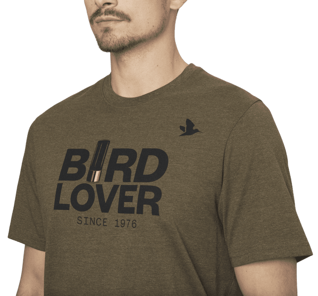 Bird Lover T-shirt Dark Olive Melange, productDetailPage.view: 2