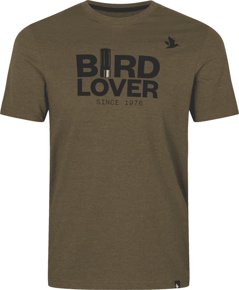 Bird Lover T-shirt Dark Olive Melange, view: 0