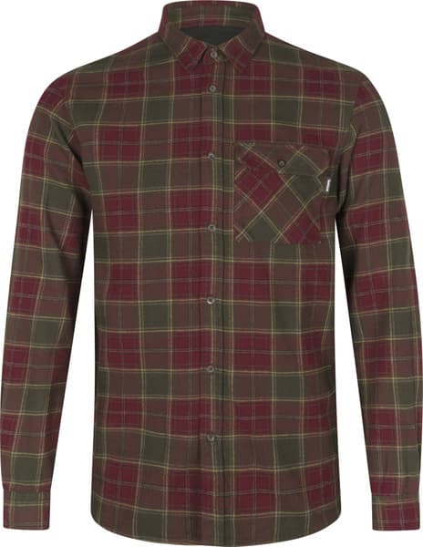Glen Flannel Shirt Red Forest Check, view: 0