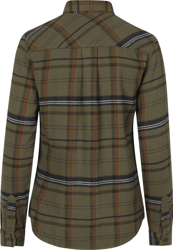 Skye Flannel Shirt Grape Leaf/Terracotta Check, view: 1