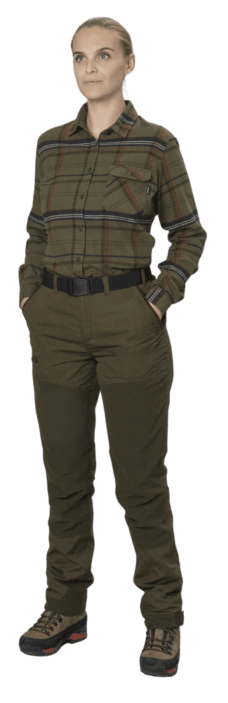Skye Flannel Shirt Grape Leaf/Terracotta Check, view: 2