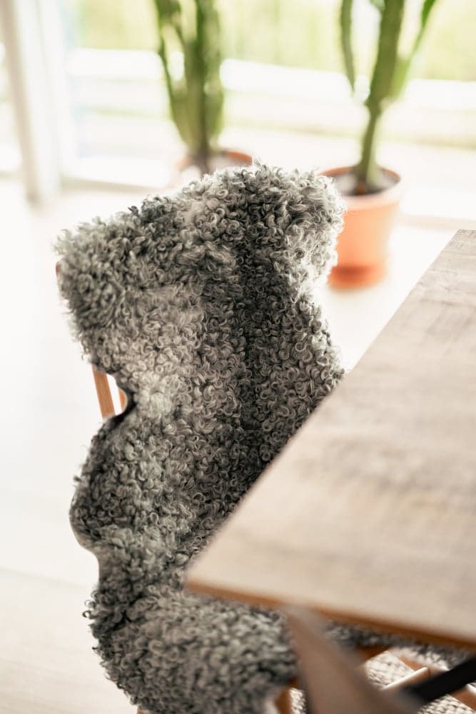 Shepherd of Sweden Visby svenskt saueskinn 100x60 cm Natur, view: 3