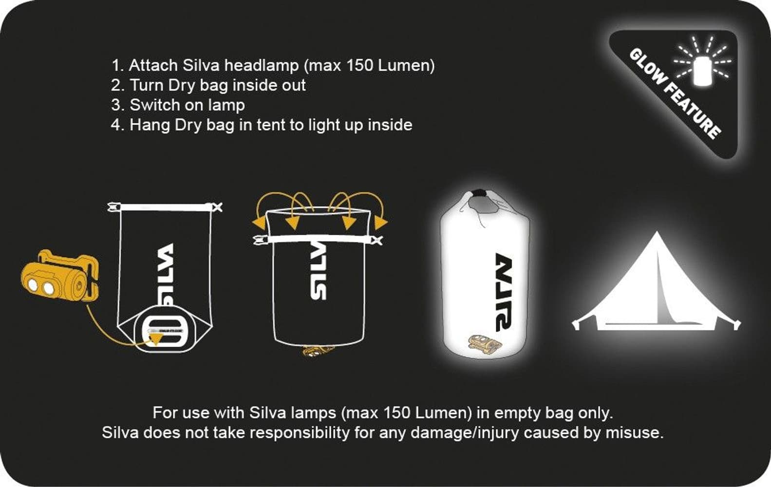 Dry Bag Genomskinlig TPU-V 36L, view: 3