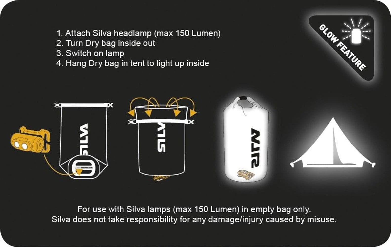 Dry Bag Genomskinlig TPU-V 48L, view: 3