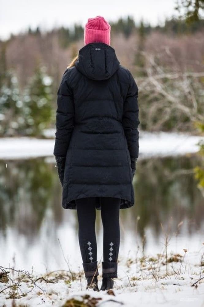 Long Down Jacket Black, view: 3