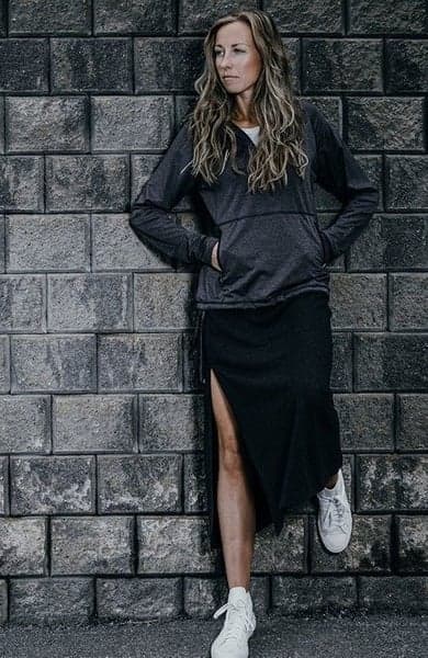 Katariina Zip Hood Denim, view: 2