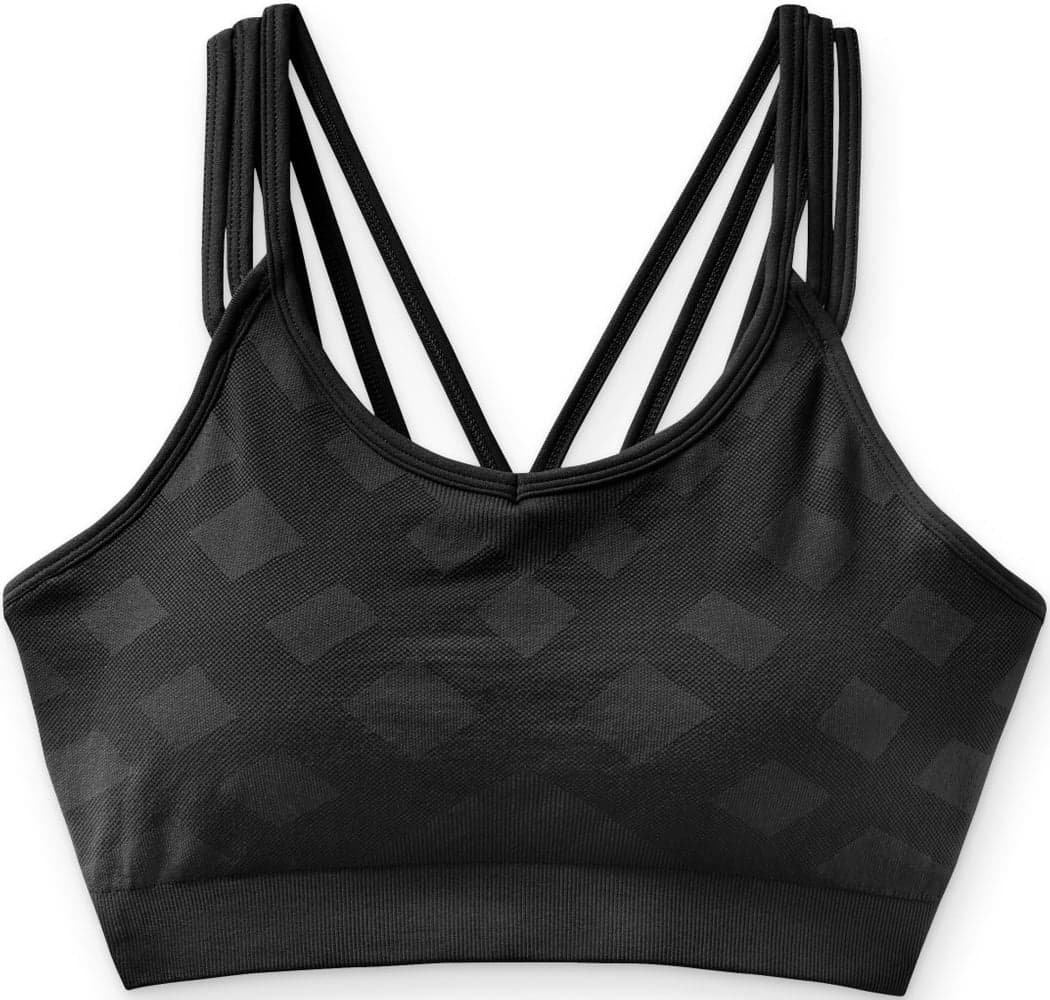 W's Seamless Strappy Bra Black, view: 0