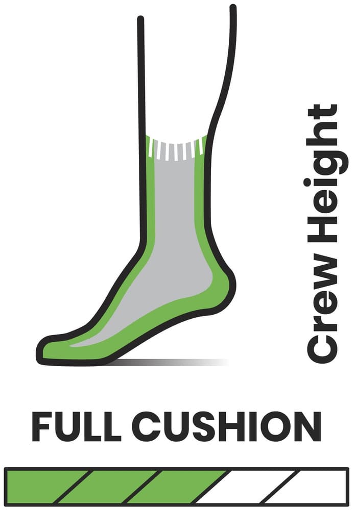 Nordic Full Cushion Crew Black, view: 2