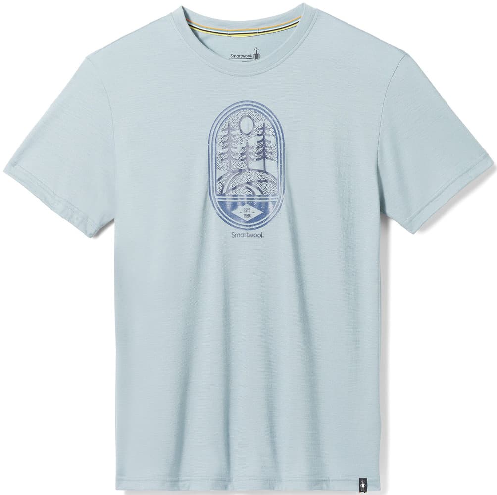Mountain Trail Graphic Short Sleeve Tee Slim Fit Unisex Lead, view: 0