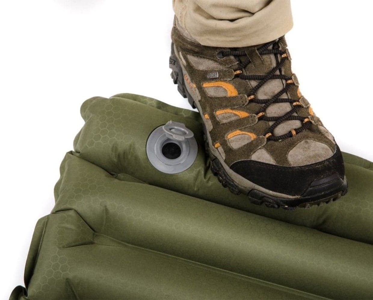 BCO Liggunderlag Inbyggd Pump Olive, view: 2