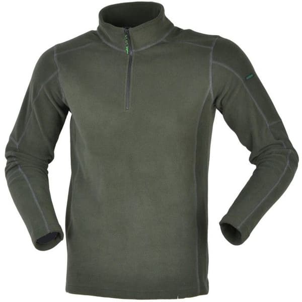 Norwegian Half Zipped Fleece Top Olive, view: 0