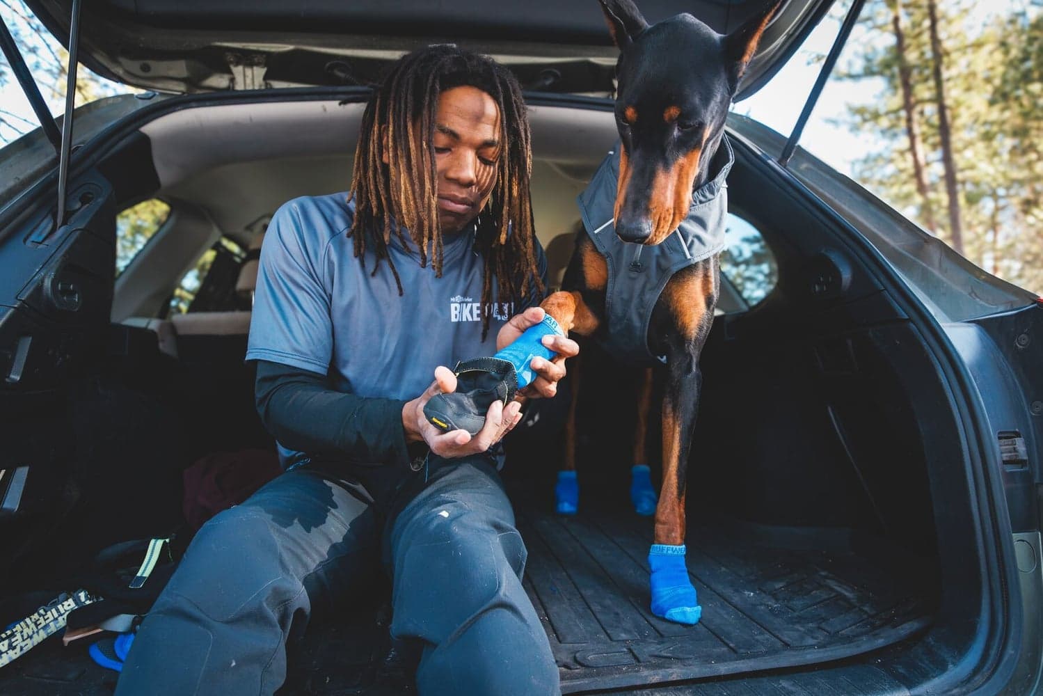 Bark'n Boot Socks Earth Brown, view: 3