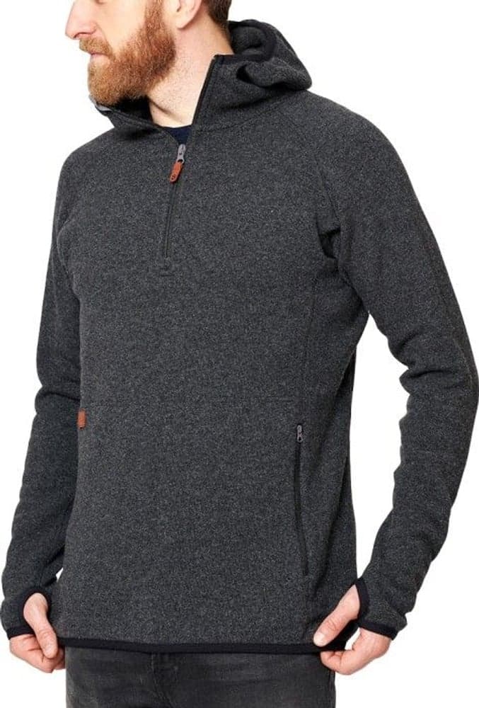Men's Monk Pullover Wool Hoodie Anthracite, view: 0