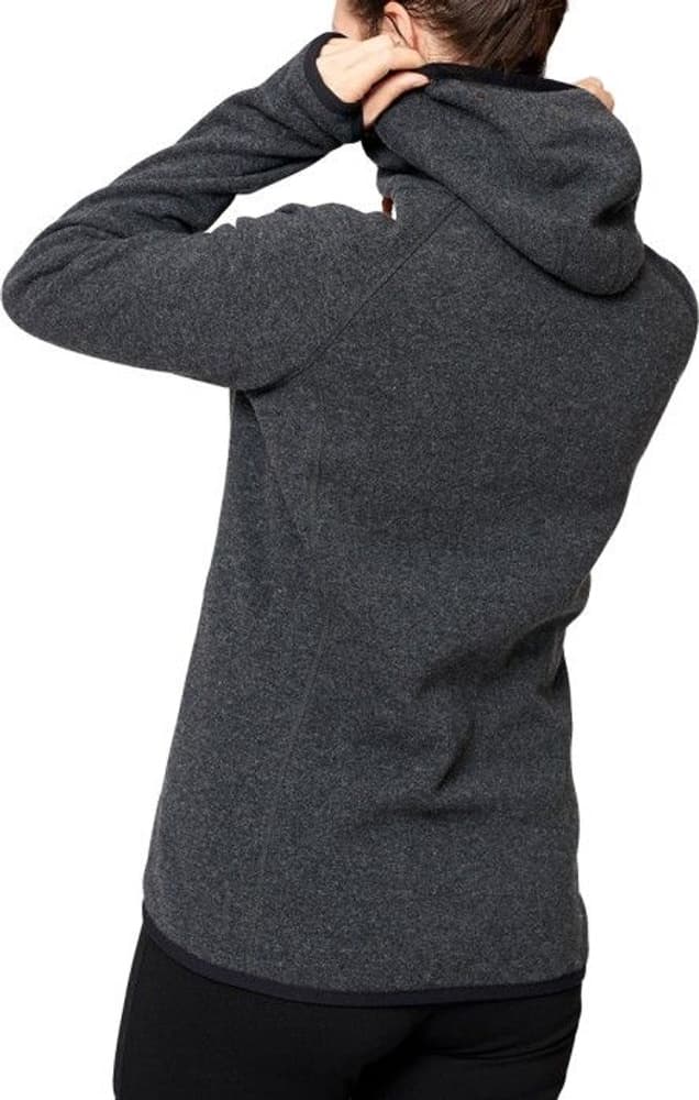 Women's Monk Pullover Wool Hoodie Anthracite, view: 1