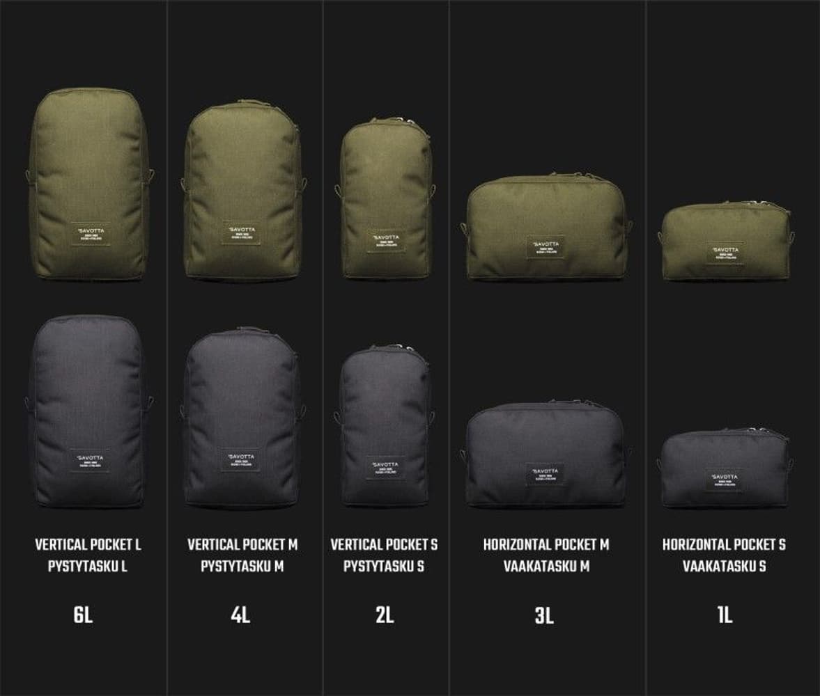 Vertical Pocket L Black, view: 2