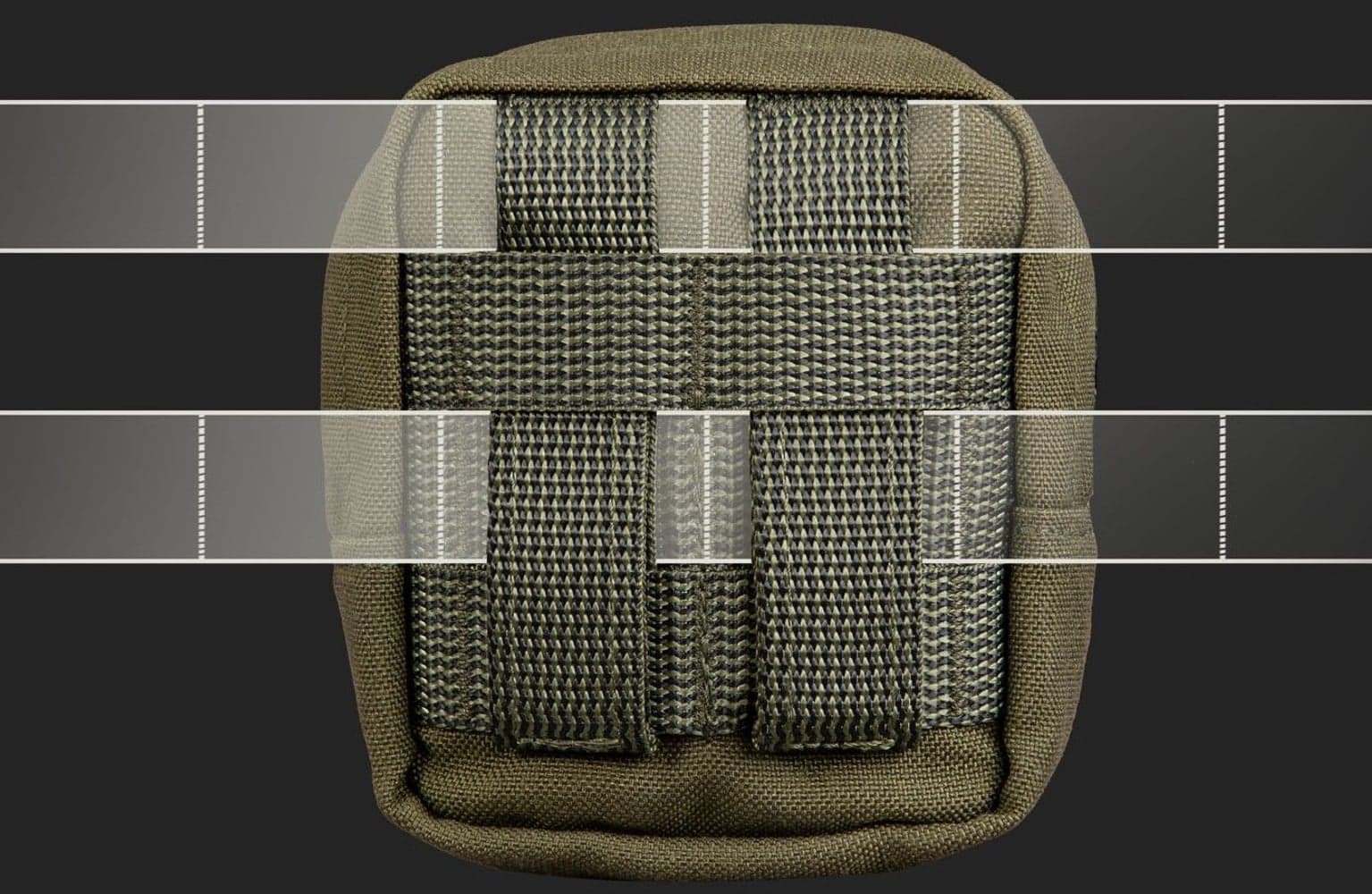 Zipped GP pouch 2x2 Green, view: 1