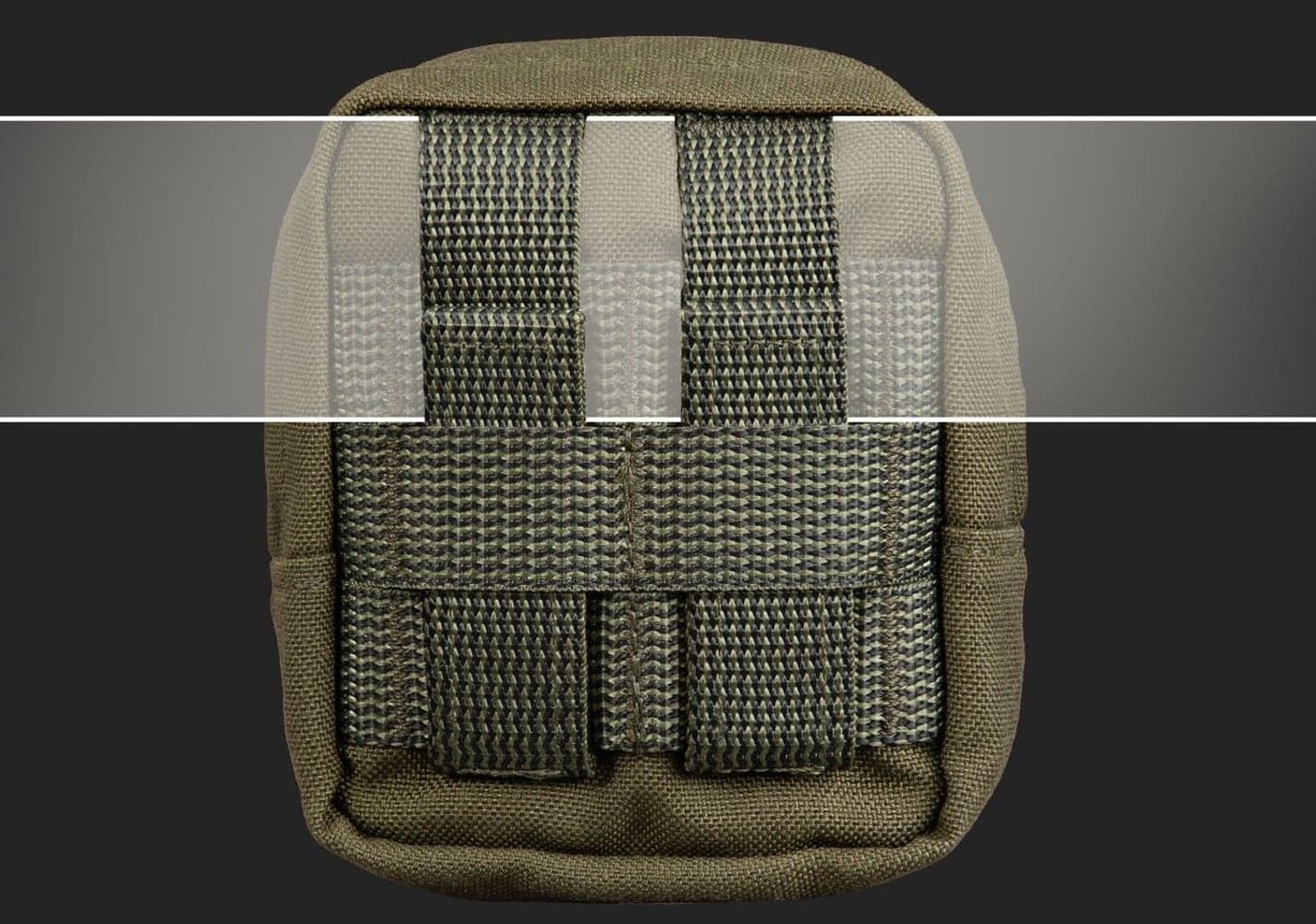 Zipped GP pouch 2x2 Brown, view: 2