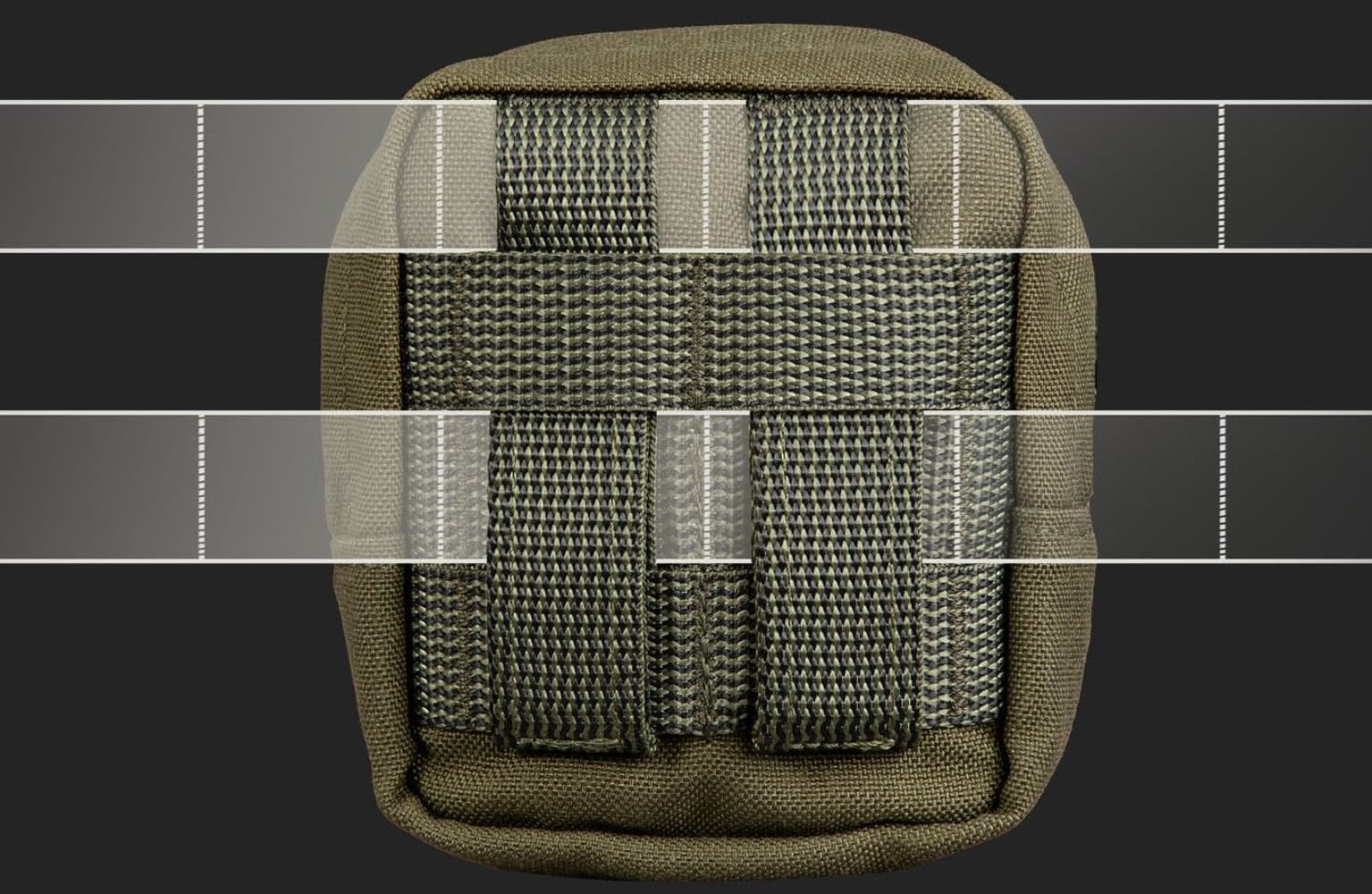 Zipped GP pouch 2x2 Black, view: 1