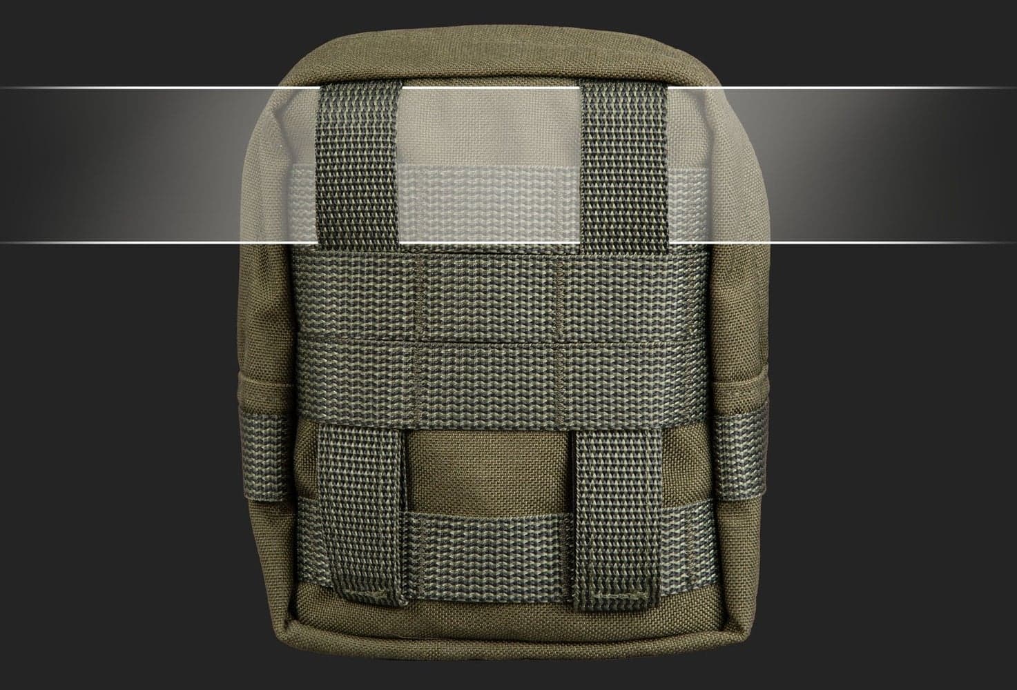 Zipped GP pouch 3x3 Black, view: 2