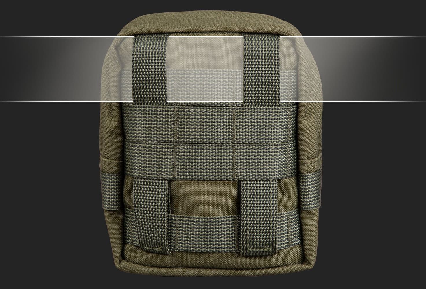 Zipped GP pouch 3x3 Brown, view: 2