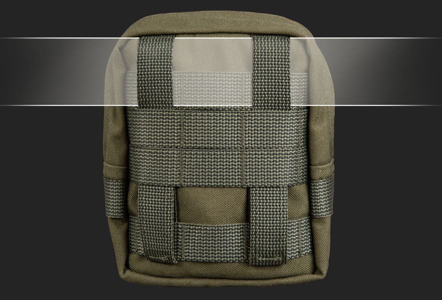 Zipped GP pouch 3x3 Brown, view: 2