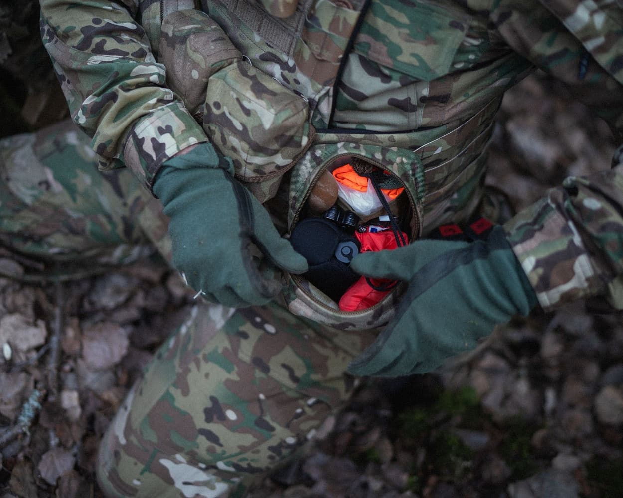 Zipped GP pouch 3x3 Brown, view: 7