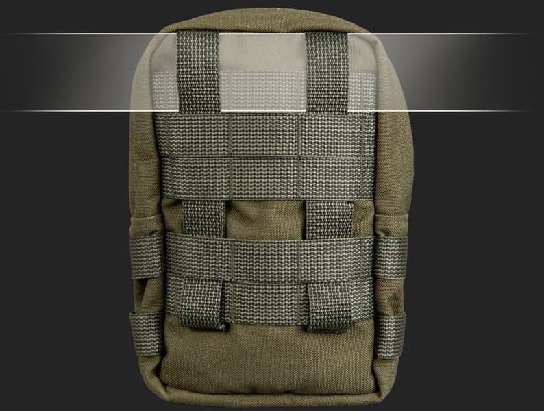 Zipped GP pouch 3x4 Green, view: 2