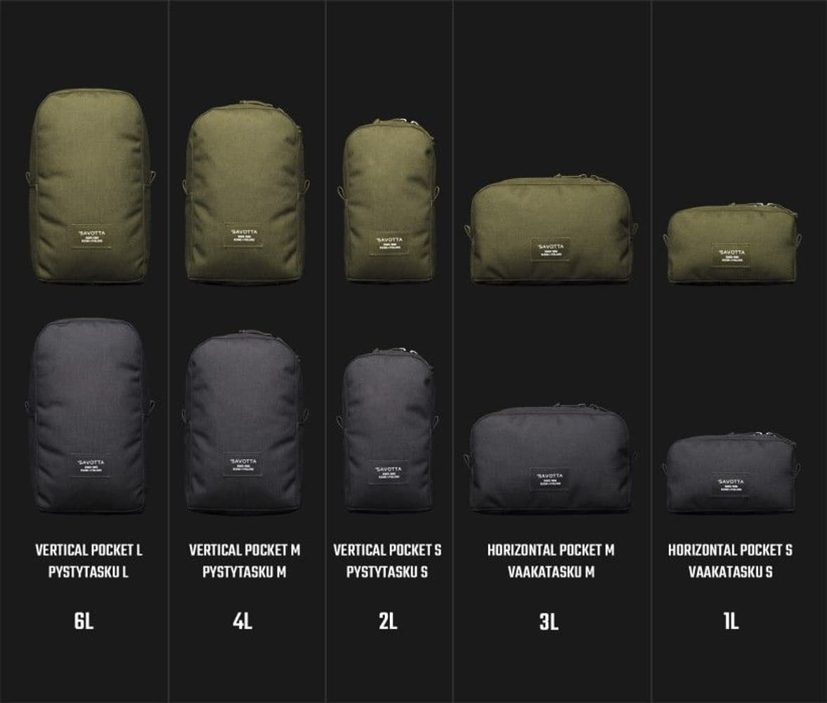 Horizontal Pocket M Black, view: 2