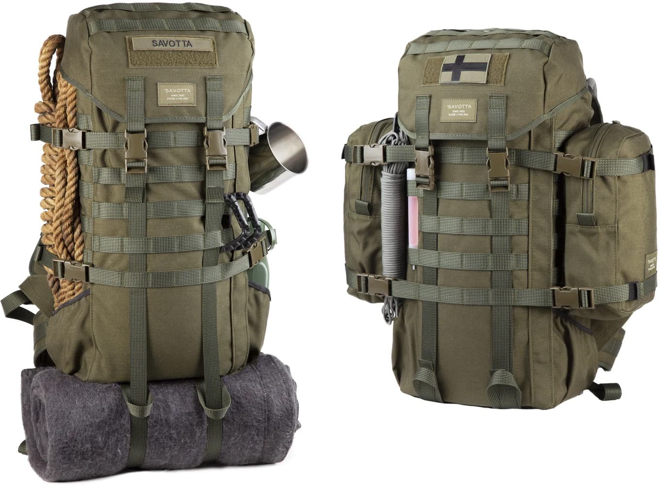 Jääkäri Backpack M Brown, view: 3